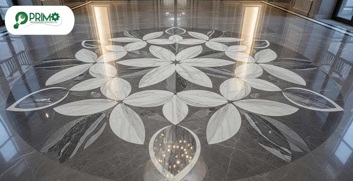 Inspired Marble Polish Design for Luxurious