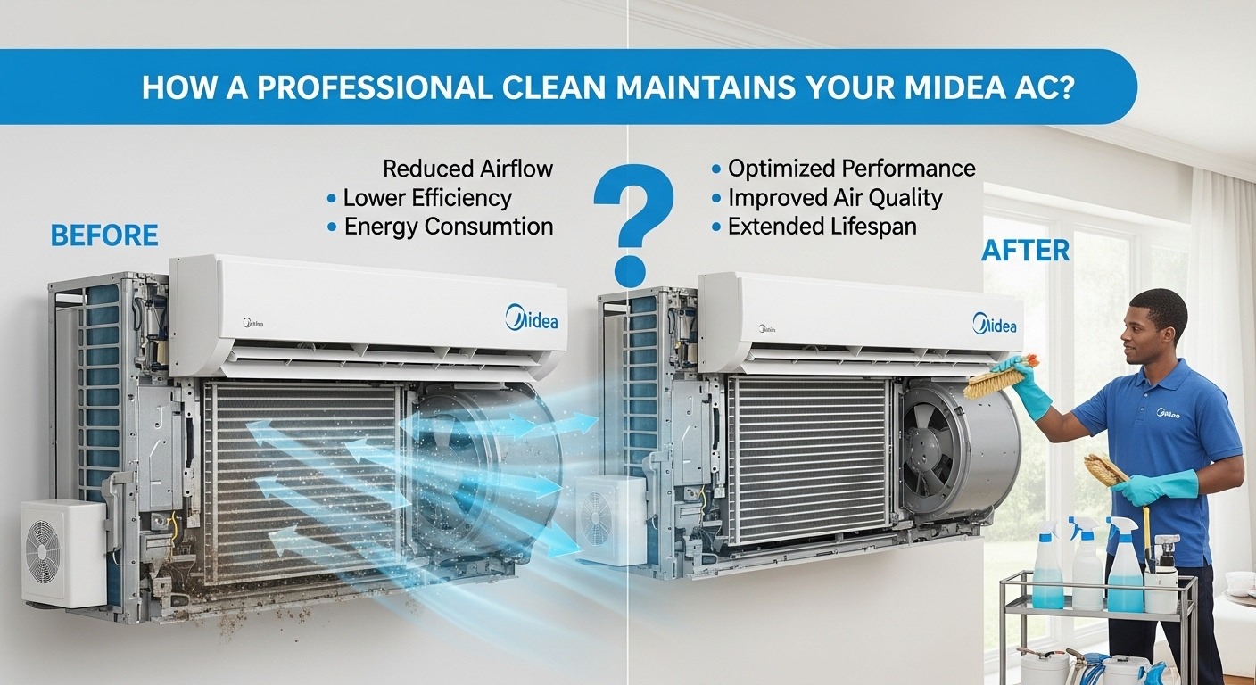 How a Professional Clean Maintains Your Midea AC? -Primo MS