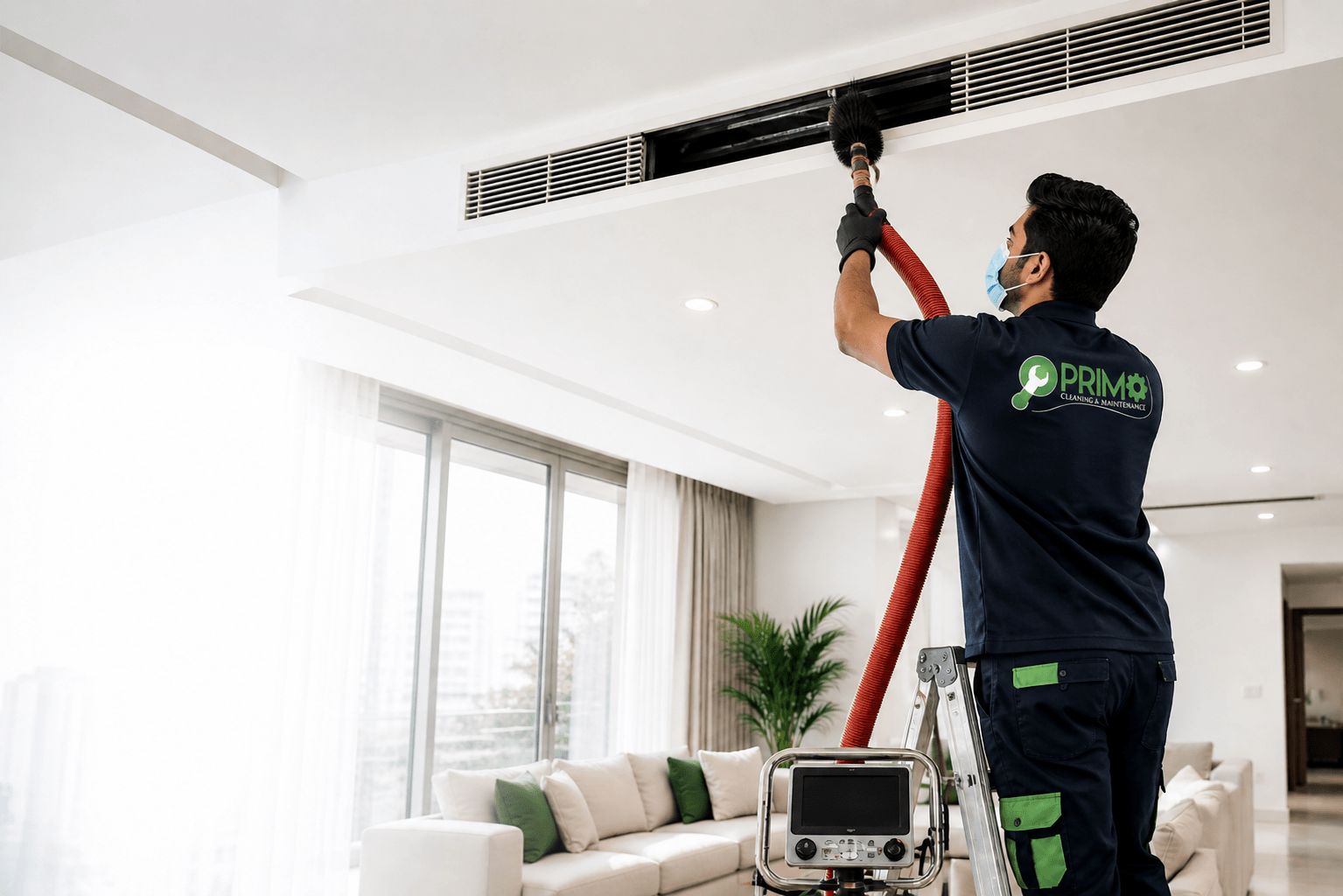 AC duct cleaning service in Dubai by Primo Maintenance Services