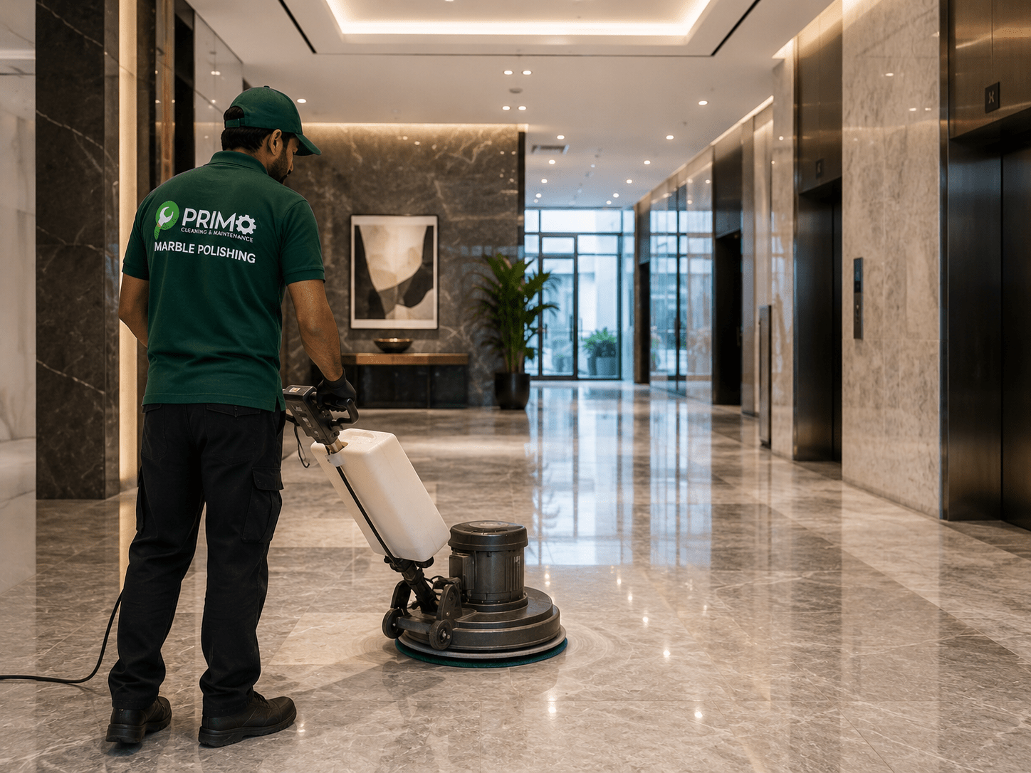 Marble polishing and floor restoration in Dubai