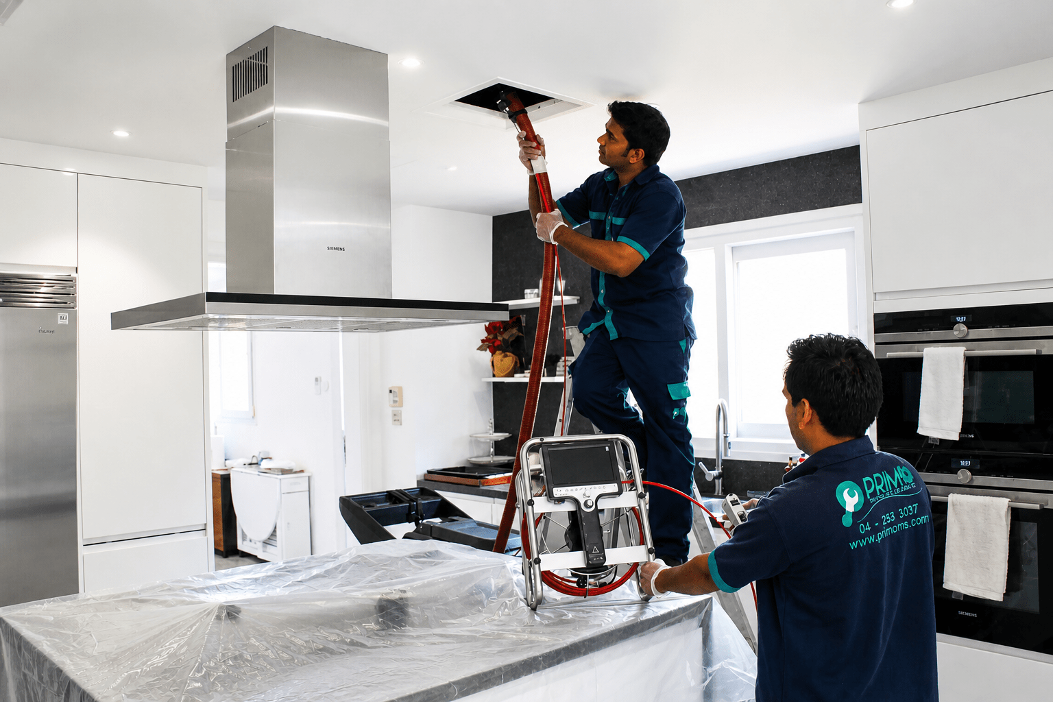 AC duct cleaning process