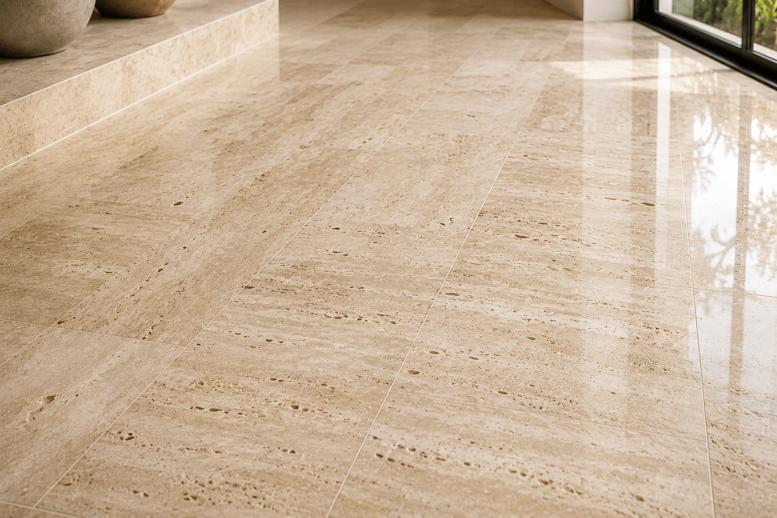 Travertine polishing Dubai