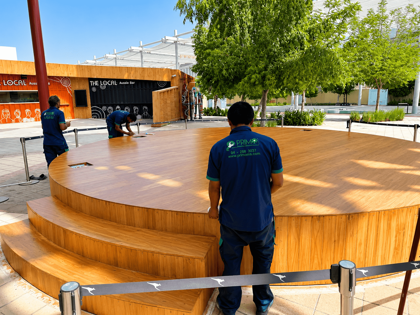 After wood polishing in Dubai
