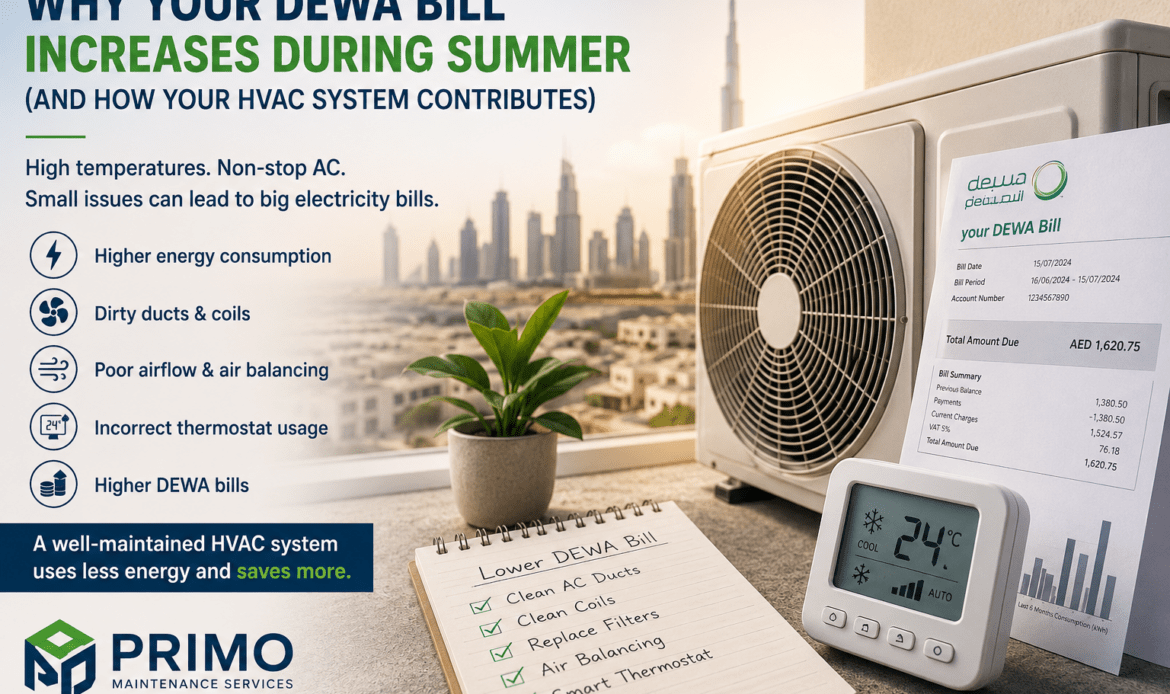 High DEWA bill caused by inefficient AC use during Dubai summer