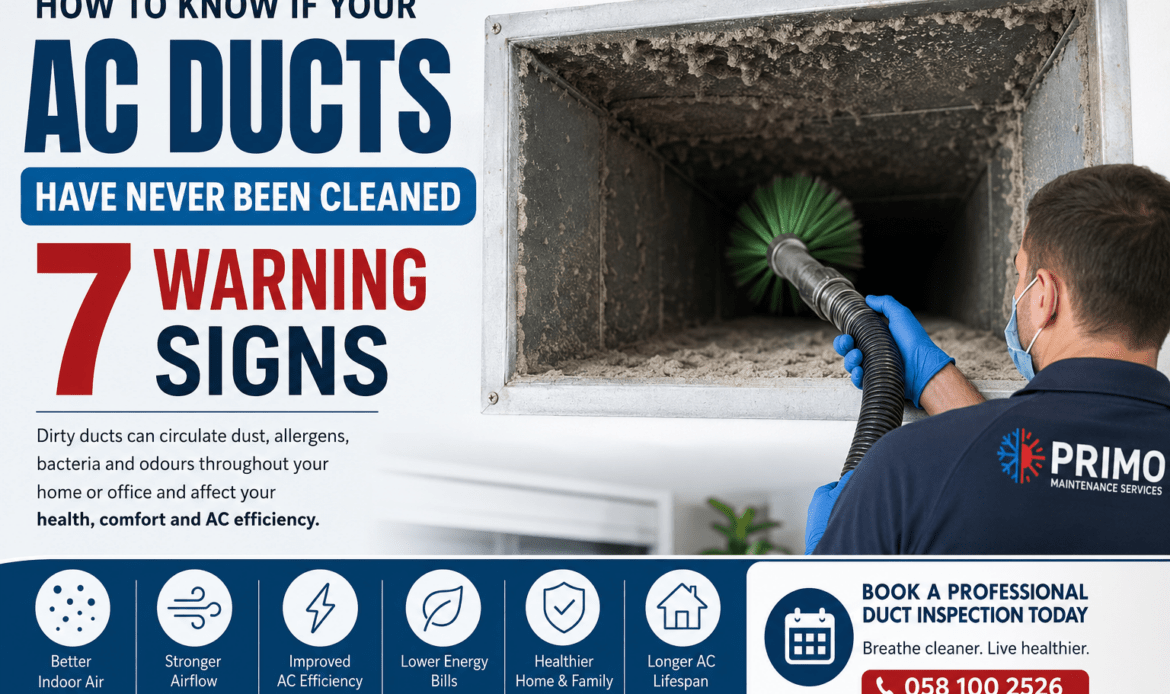 7 warning signs your AC ducts need cleaning in Dubai